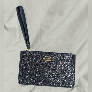 Kate Spade Navy Glitter Wristlet